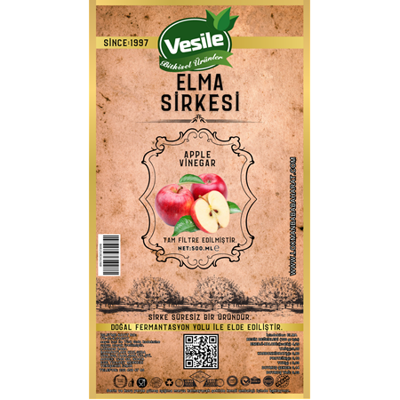 VESİLE ELMA SİRKESİ 500 ML