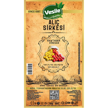 VESİLE ALIÇ SİRKESİ 500 ML